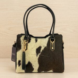 Bolsa Baquera Piel Pelo de Res